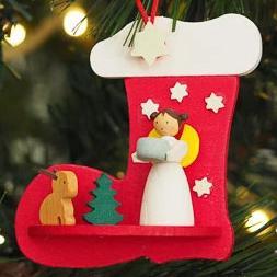 Angel in a Stocking (Forest Bunny) - Christmas Tree Decoration